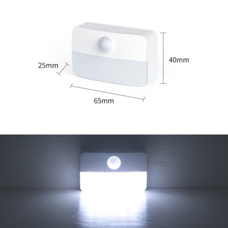 LED Induktionsljus Nattljus VIT LJUS VIT LJUS