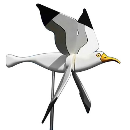 Asuka Series Seagulls Whirligig Windmill Stake Flying Bird Wind Spinner til haven Plæne Yard Dekoration