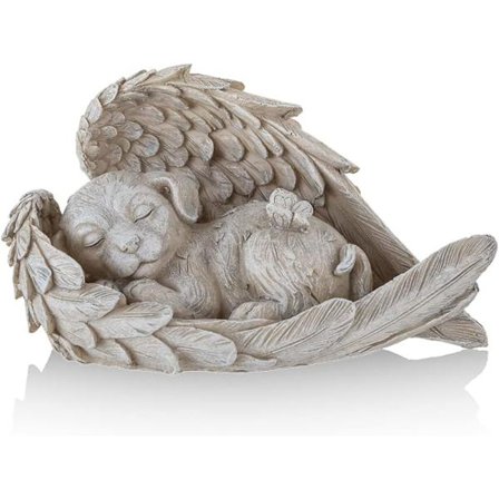 1 Stk. Hund Engel Mindesmærke Statue Til Ære For Din Tabte Pelsven