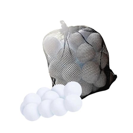 60x Hvide Falske Snebolde Bløde til Vinterferie Juletræsdekorationer