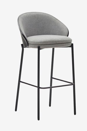 Kave Home - Baarijakkara - eamy 2-pack - Musta - Baarituolit & baarijakkarat - - Homeroom