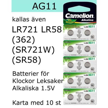 Ag11 10-pack Alk.1,5v Camelion