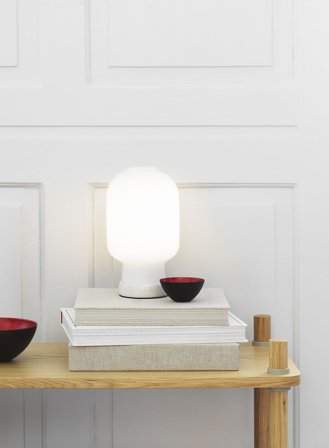 Amp bordlampe H27 - hvit/hvit