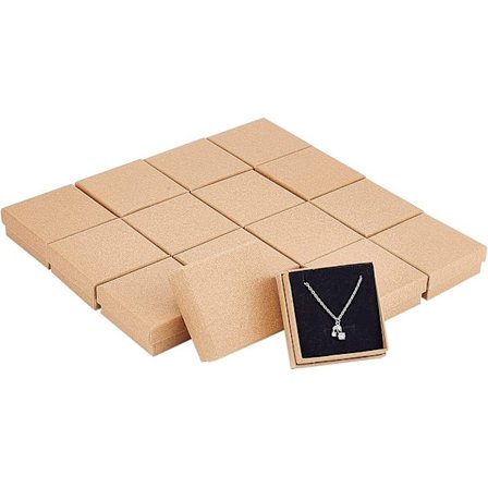 16 stk. firkantede gaveæsker 7 cm gaveæske til smykker armbånd halskæde