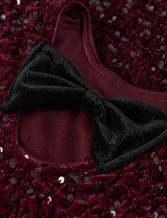 name it Nkfrusitta Ls Dress - Burgundy - 158