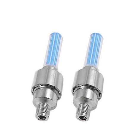 GM 2 st Cykel Glow In The Dark Bil Självlysande Led Däckventilhatt Rörelsesensor Aktiverad Hjul Neon Ekrar LED-ljus