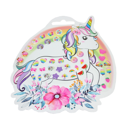 Complement Kids Klisterörhängen Enhörning Smycken Unisex Rosa