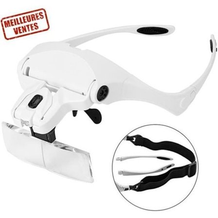 Luppa med belysning - TD - LED-belysning - Blåljusfilter - 5 linser - Både för män och kvinnor