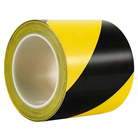 Gul & Sort Faretape 300mx50mm PVC Advarselstape Sikkerhedsbarriere Tape Opgraderinger Perfekt til Sikkerhedszone Indikation