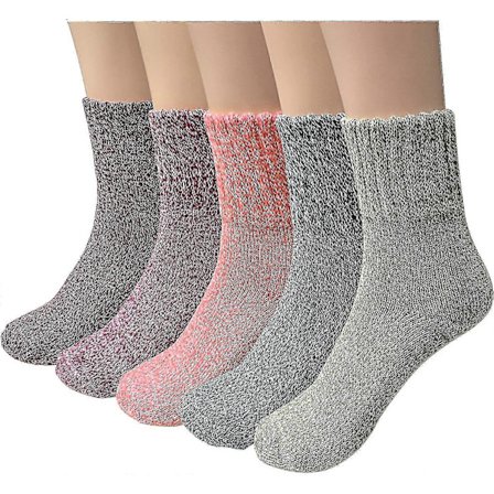 5 par ullsokker strikkede sokker vinter damesokker termiske sokker sokker