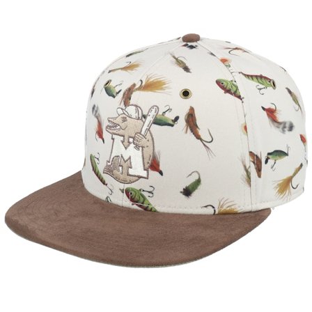 American Needle - Madison Muskies Headwater Specialty Fabric Strapback Snapback Beige Cap - @ Hatstore