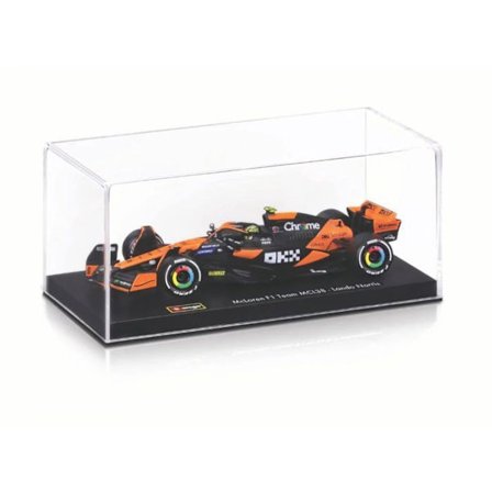 Miniatyrbil - BBURAGO - McLaren F1 Team MCL38 - 1:43 - Hjälm inkluderad - Unisex