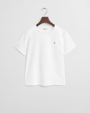 GANT Damen T-Shirt mit Print (XXS) Weiß