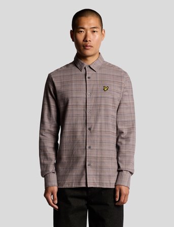 Lyle & Scott Checked Flannel Shirt - Grey - S