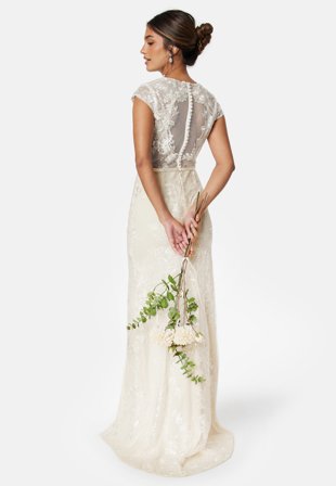 Bubbleroom Occasion - Slit Lace Wedding Gown - Kläder