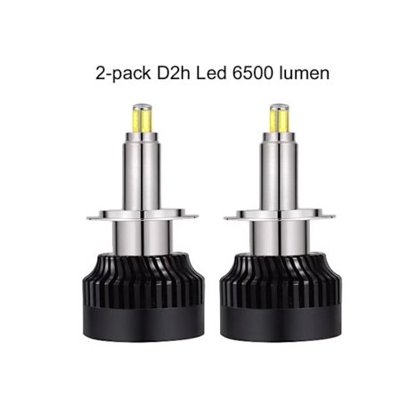 2-pack D2y D2h Led kit t. NBB 225 Alpha extraljus 6500 lumen 60w
