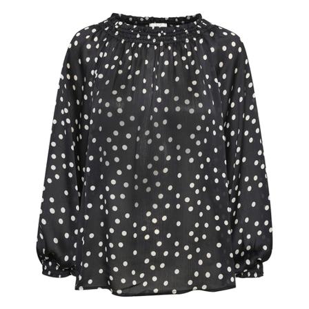 My Essential Wardrobe Fanny Bluse Sort, Dame, Størrelse: 2XL