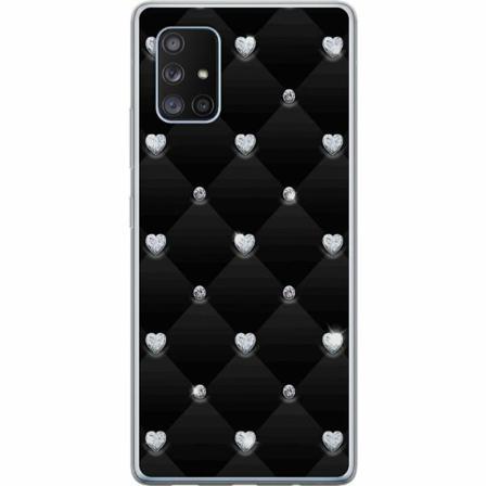 Samsung Galaxy A71 5g Mjukt Skal - Diamant Hjärta
