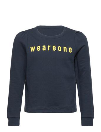 Nkfvianja Ls Sweat Bru T Sweat-shirt Genser Blå Name It