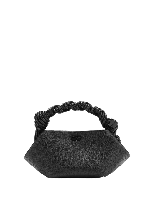 GANNI Bou Bag Mini Grained Handväskor Dam Svart ONESIZE