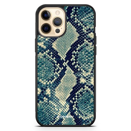 Bjornberry Hårdskal iPhone 12 Pro Max - Blå Ormskinn