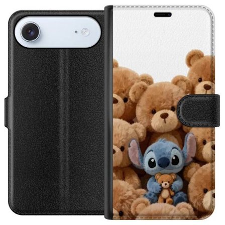 Yhteensopiva Lompakkokotelo Apple Apple iPhone 17 Air Suloinen ja turvallinen kuvitus Stitchin ympäröimänä, jossa on pehmoja luoden lämpimän ja