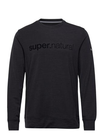 M 3D Signature Crew Sweat-shirt Tröja Svart Super.natural