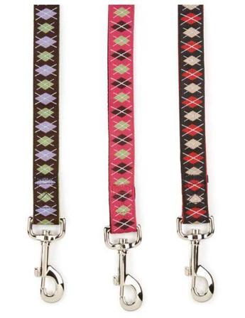 Academy Argyle Koppel - Rosa - Textilkoppel, Rullkoppel, Draglinor, Läderkoppel, Långlinor, Flexikoppel på Doggie.se