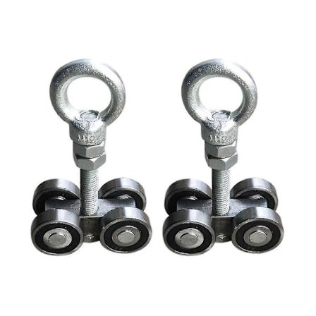 4 Hjul Stille Trallemontering Ruller Fire Lager Trallemontering Høy Unistruts Stenderkanal