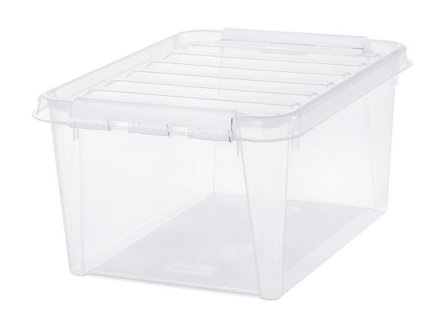 SMARTSTORE Förvaringslåda Classic transparent 31L - Lyreco - Skolmöbler och inredning - Förvaringsmöbler - Backar, boxar och korgar