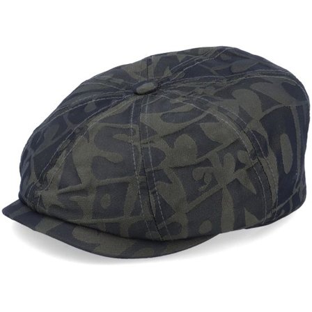 Stetson - Grön flatcap Keps - Hatteras Outdoor Olive/Black Flat Cap @ Hatstore