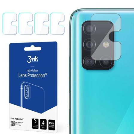 4-pack 3mk Flexibleglass Samsung Galaxy A51 Linsskydd Kamera Transparent