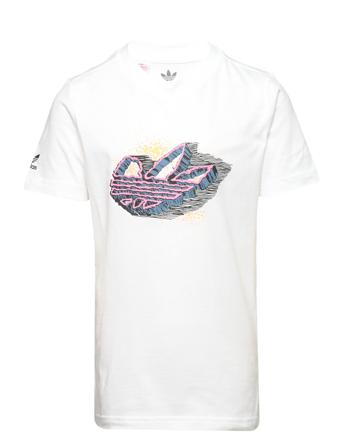 Graphic T-Shirt T-shirts Short-sleeved Vit Adidas Originals