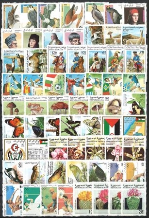 Sahara OCC - 291 forskellige motivfrimærker 1990-2000 - Postfrisk