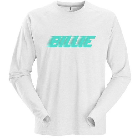 Billie Eilish Unisex Racer Logo Långärmad T-shirt S Vit