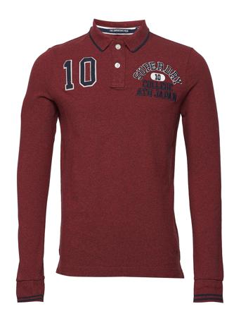 Classic Superstate L/S Polo Red Superdry