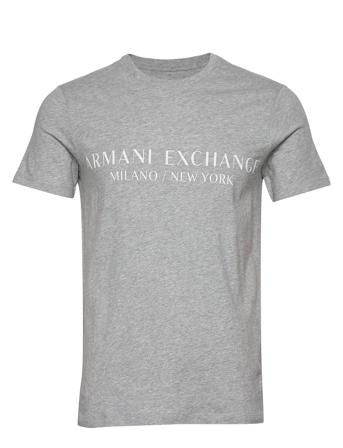 T-Shirt T-shirts Short-sleeved Grå Armani Exchange