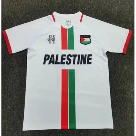 Palestina fotbollströja 2023/24 tröja hemma borta vit White-A White-A S