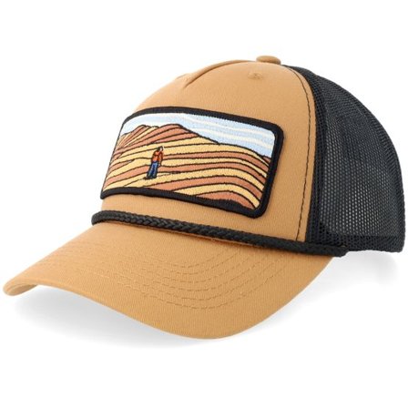 Wild Spirit - Beige trucker Keps - Desert Adventure Wide Rope Caramel/Black Trucker @ Hatstore