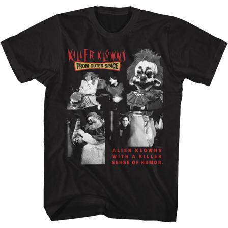 Sinne för humor Killer Klowns från yttre rymden T-shirt S