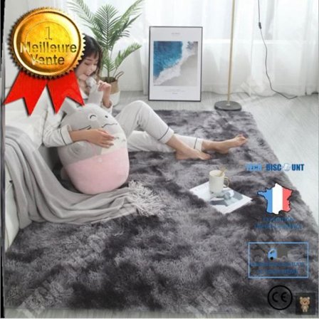 Matta - TD - Salong - 80x160 cm - Mörkgrå - Syntetisk - Barn