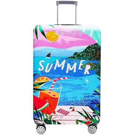 Luggage Cover Washable Suitcase Protector Anti-scratch Suitcase Cover Fits 18-32 Inch(autumn Leaves, S)