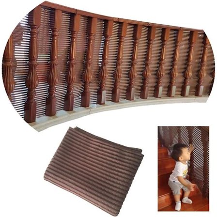 Musta ruskea portaiden suojaverkko Kaiteen turvaverkko Nailonverkko