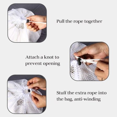 (1 stk) Vaskemaskinnett for vask av klær Vaskemaskinnett R