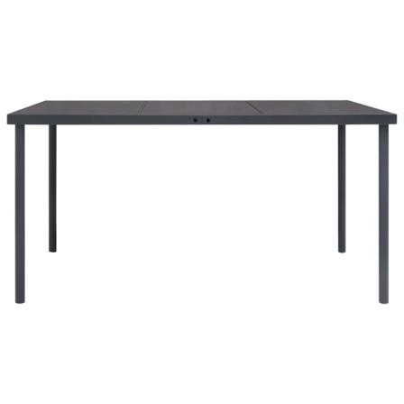 Vidaxl Trädgårdsbord Antracit 150x90x74 Cm Stål Antracit