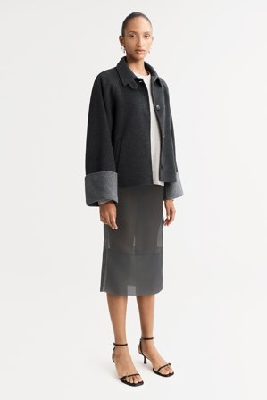 Soft Goat - Double Faced Jacket - Cashmere jacket - M - Grey