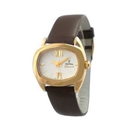 Klocka - FESTINA - F16014-2 - Kvarts - Analog - Brunt läder