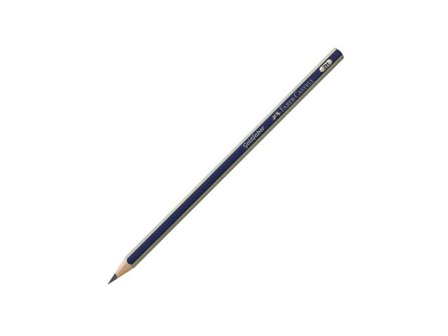 Faber-Castell Blyertspenna, Goldfaber 1221, 2H-stift, sexkantig pennkropp, blå och guldfärgad 12/fp - Lyreco - Skola och förskola - Pennor och 