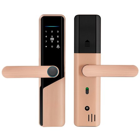 Älykäs ovenlukko, elektroninen lukko A1 Tuya WiFi, sormenjälki, dynaaminen salasana, NFC