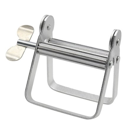 Metall Tannkremtube Klemmer Dispenser for Kosmetikk Maling Farge Håndkrem Kunstner Frisørsalong